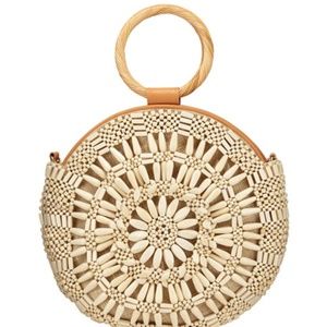 Aranaz - Shell Sunburst Round Top-Handle Bag